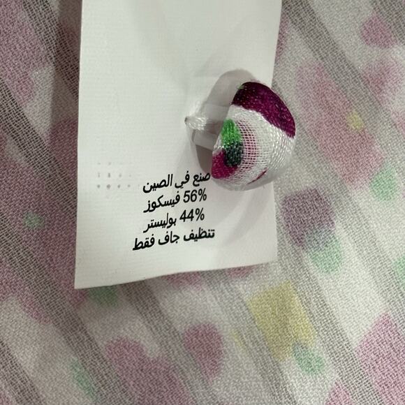 Kate Spade Size L Barbie Pink Floral Marker Devore Blouse Top Designer Retro - Picture 6 of 6